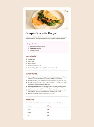 Screenshot of my completed mobile version of the Recipe Page challenge from Frontend Mentor